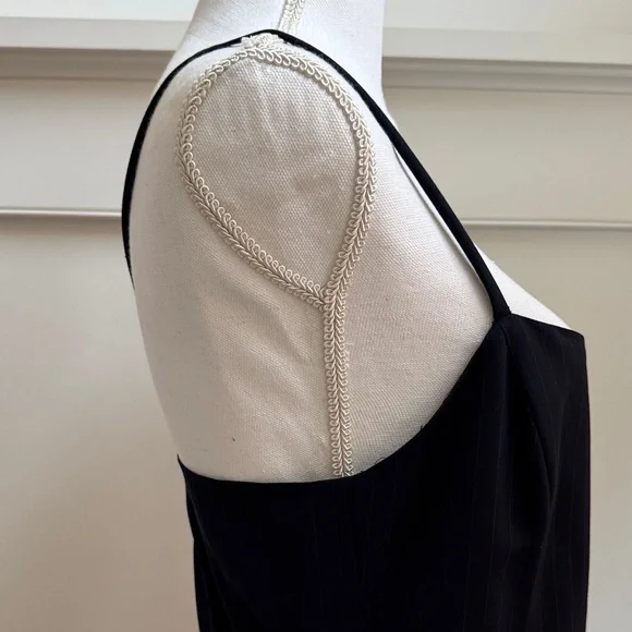 Ralph by Ralph Lauren Navy and Red pin stripe Spaghetti Strap Dress - Picture 6 of 8